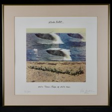 Vintage Peter Hutchinson Signed Limited Edition Screenprint 