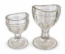 Vintage 1950s Clear Glass Eye Wash Cup Set  picture