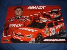 2011 JUSTIN ALLGAIER #31 BRANDT NASCAR POSTCARD picture