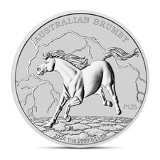 2024 1 oz Australia Brumby (Horse) Silver Coin (BU) in Factory Capsule picture