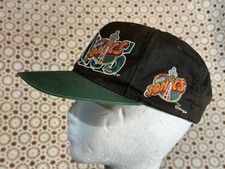 Seattle Sonics Authentic 90's GCC Vintage Snapback Trucker Cap Basketball Hat picture