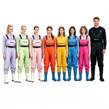 Waterproof Chest Waders for Couples Bootfoot Fishing Hunting Farm Work 8 Color picture