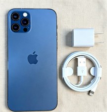 Original Apple iPhone 12 Pro - 128GB Pacific Blue - Unlocked - Very Good picture