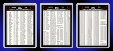 2007 Topps Baseball Series 1 and 2 w/ inserts Checklist Complete Set of 3 master picture