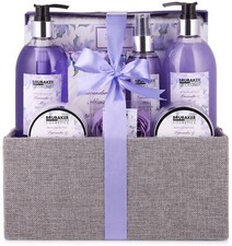 BRUBAKER Cosmetics Bath & Body Set Basket - Lavender & Mint Scent - 12 Pcs  picture