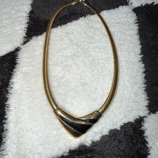 Gorgeous vintage gold-tone statement necklace picture