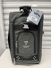 Club Glove Carry-On Rolling Suitcase Luggage Grey IOGA Embroidered USA NWT picture