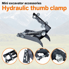 Hydraulic Thumb Attachment for 0.8–2 Ton Mini Digger, Excavator Bucket Grab Claw picture