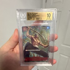 BGS 10 2024 One Piece Card Game Roronoa Zoro OP01-025 SR Foil Chinese LOW POP picture