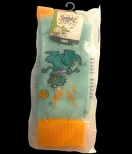 Rugrats Reptar Crew Socks Nickelodeon 90s Cartoon Funny Adult New Size 10-13 picture
