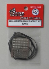 1/24-1/25 Photo-Etch Black Seatbelt Detail Gofer Racing 1:24 1:24 Scale 20003 picture