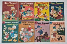 Walt Disney's  Comics and Stories Lot☆8 #133-230*VG G 1951 Carl Barks Golden Age picture