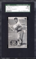 1933-36 Zeenut E. Kelly (Seattle) SGC 80 (6) EXMT -- high grade PCL w/out coupon picture
