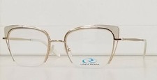 New Linea Roma MELENA C4 Womens Elegant Cat Eyed Eyeglasses Frame 51-20-140 Gold picture