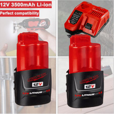 1-2x 3.5Ah For Milwaukee 12Volt Battery For M12 Lithium 12V 48-11-2420 Capacity picture