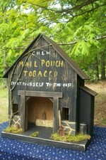 Tobacco Rustic Wooden Barn, Farmhouse Village Collection, Folk Art, Primitive picture