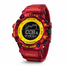 Activa X Invicta Digital Mens Watch - 50mm, Red & Yellow ACW8082-015 picture
