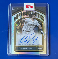 2026 Topps Finest Cal Raleigh Finest Moments Auto FMA-CR + Redeemed Redemption  picture