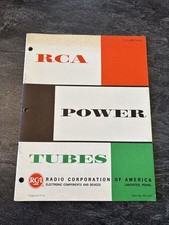 Vintage RCA Power Tubes Catalog 1963 Applications Data Manual LOC F picture