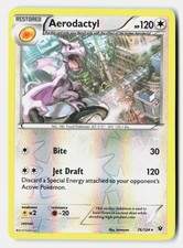 Aerodactyl 76/124 Rare Fates Collide Pokemon Reverse Holo NM/M picture