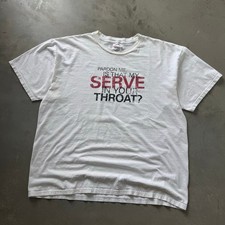 Vintage 90’s Nike Pardon Me Pete Sampras Tennis Obscure Rare T-shirt Size XL picture