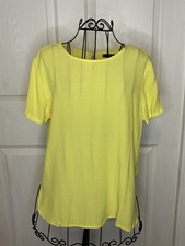 Women’s Forever 21 Short Sleeve Blouse Round Neck Size M picture