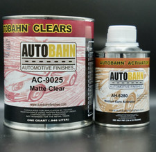 Autobahn 4:1 Matte Clear coat QUART Kit. Auto Flat Finish Clearcoat AC-9025 picture