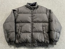 Vintage Polo Ralph Lauren Puffer Jacket Mens L Black/Blue Down Reversible Bomber picture