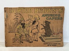 Buster Brown's Amusing Capers 1908 R.F. Outcault Antique Comic Book picture