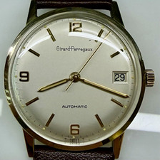 VINTAGE 32M GIRARD PERREGAUX 10K GOLD FILLED SWISS AUTO WATCH  picture