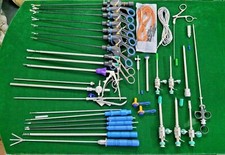 34pc Laparoscopic Surgery Set 5x330mm Laparoscopy Endoscopy Surgical Instruments picture