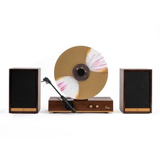 Fuse Audio GLD Vertical Record Player with Speakers picture