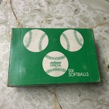 VTG NOS deBeer Official Softballs (6) No. dB12 picture