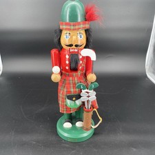 2008 Limited Edition 3736/7562 Handmade Nutcracker Scottish Golfer with Clubs picture