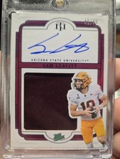 Sam Leavitt RPA Auto #/49 2025 Panini National Treasures Collegiate Blue LSU picture
