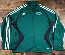 Vintage Humboldt State Soccer Track Jacket Mens Medium Green Y2K Adidas picture