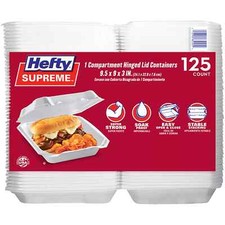 Hefty Supreme Foam 1 Compartment HLC (125 ct.) picture