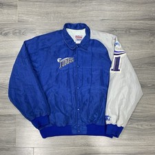 Vintage Norfolk Tides Starter Jacket Mens Large Blue Colorblock Made in USA 90s picture