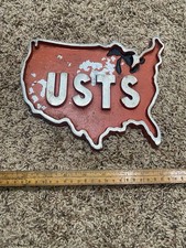 Vintage Cast Aluminum Car USTS Club Plaque picture