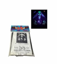 Vintage NOS Wizard of Darkness 23”x28” Blacklight Tapestry 1996 USA NEW Sealed picture
