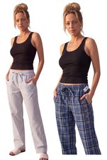 Gap Poplin Pajama Pants - Soft Cotton - 2 pockets - elastic waist - 2 Button Fly picture