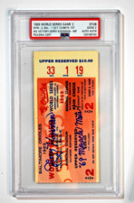 1969 World Series Game 2 Ticket Jerry Koosman Autograph PSA 2 Auto Miracle Mets picture