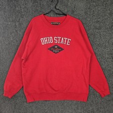 Vintage Ohio State Buckeyes Crewneck Sweatshirt Men's XL Red Pullover 1990s OSU picture