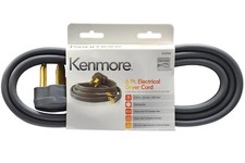Kenmore 6 FT. Electrical Dryer Cord 3 Wire 30A 250V 3 Prong Gray 26-57000 picture