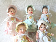 Vintage 1998 Madame Alexander 5 Dionne Quintuplets 75th Anniversary Doll Lot picture