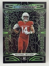 Panini 2023 Obsidian Michael Wilson Electric Etch GREEN RC #103 /25 SP picture