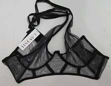 Daisy Corsets Lavish Skull Mesh Underwire Cincher w/Built In Halter 3X New picture