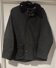 Barbour Bedale - Sage - 40 - Made In England - Hood Included picture