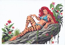 TIGRA Avengers Original Art By Tim Grayson Iron Man Spider-man X-Men Black Widow picture