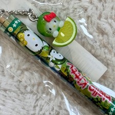 Vintage Sanrio 2004 - Hello Kitty Kabosu Lime Fruit Gotochi Charm Pen picture